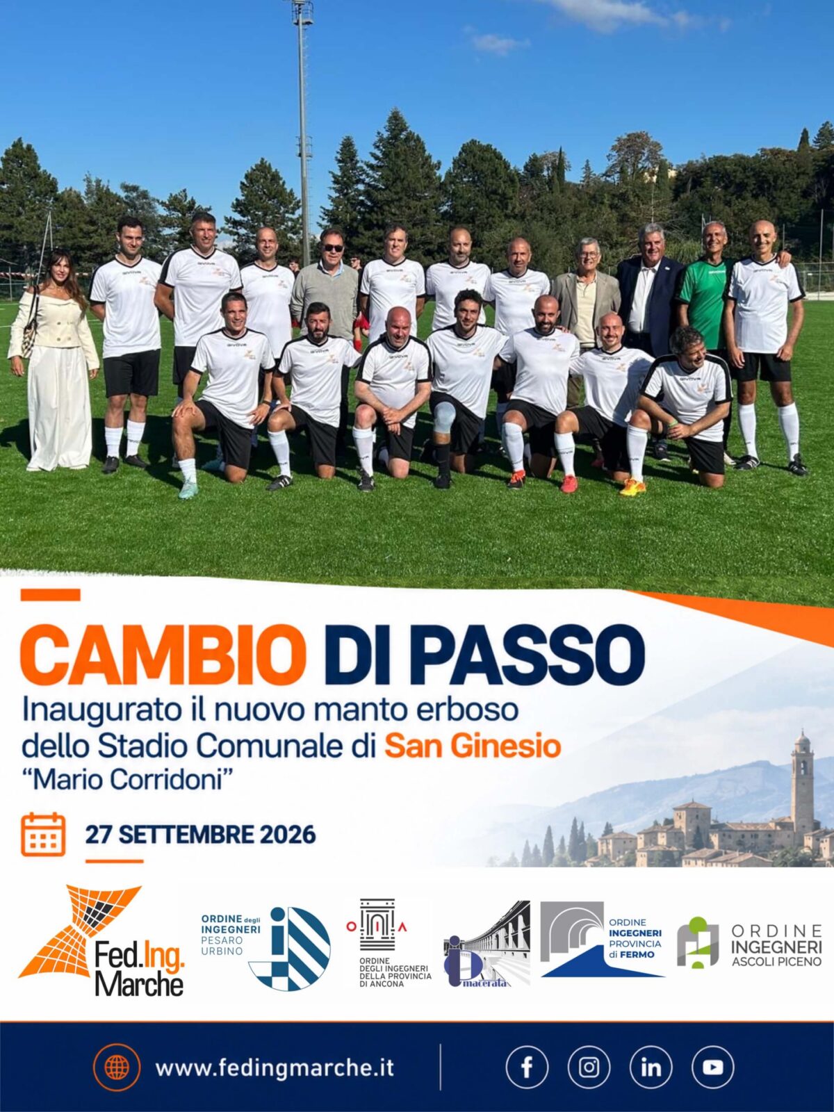 Federazione degli Ordini degli Ingegneri delle Marche a San Ginesio per l’evento Cambio di Passo